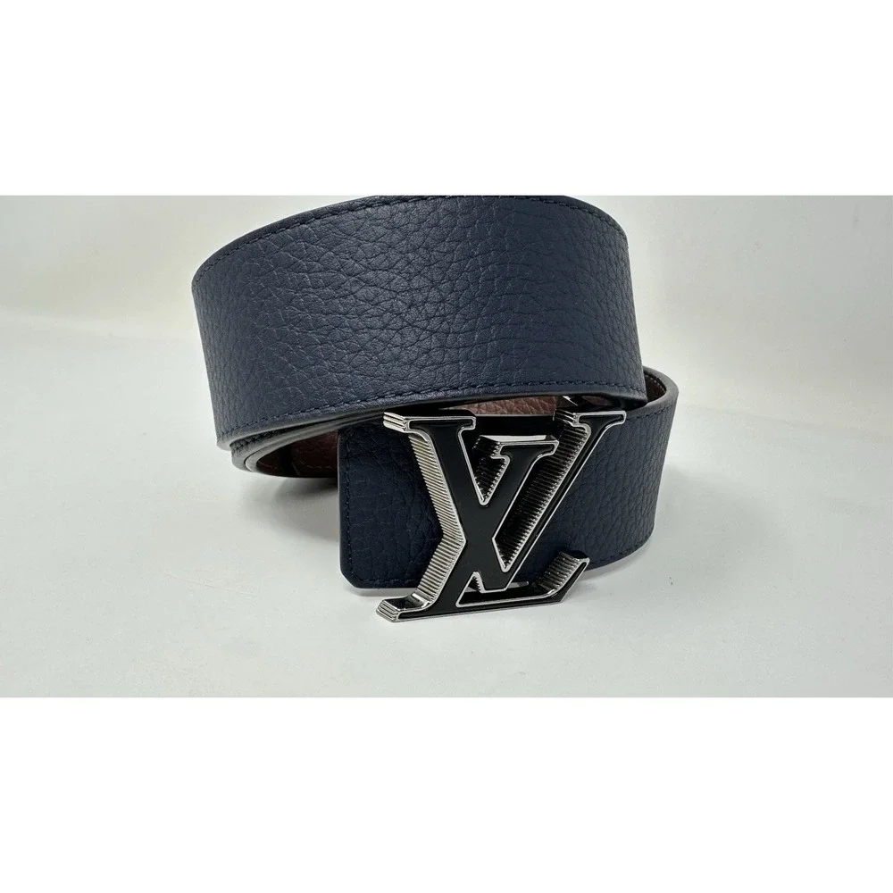 2 Louis Vuitton 34-36 Waist Reversible Belts 100/40 M0285 +M0027 + Dust Bag AUTH